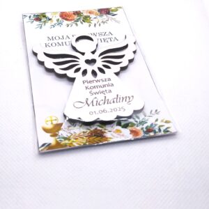 Aniołek z magnesem i modlitwą